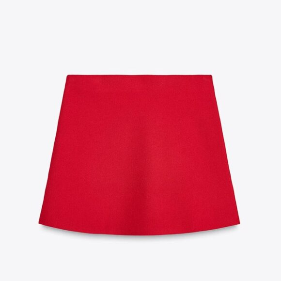 ZARA BASIC KNIT PEPLUM TOP AND PLAIN KNIT MINI SKIRT 2 PIECES SET NWT - Picture 8 of 11